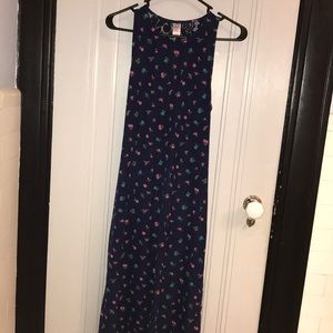 🔥NWT🔥Bongo XL Blue Floral Cut Out/ Lace Dress